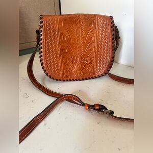 Patricia Nash Italian leather cross body bag